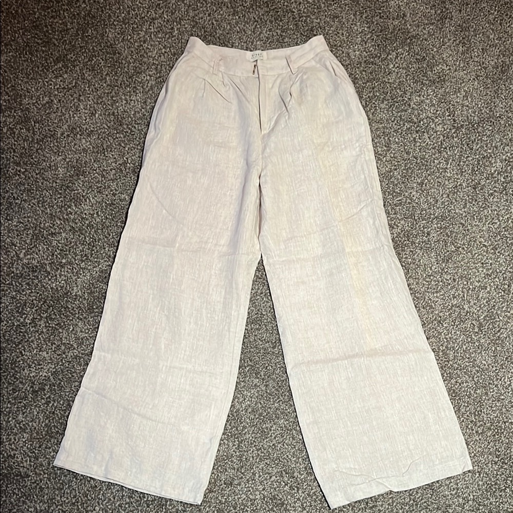 DISSH, EUC Natural Linen Pants, Size 4
